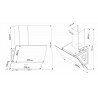Кухонна витяжка Eleyus Luna 1200 LED 60 WH