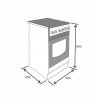 Плита комбінована Eleyus Combo 5007 EF WH