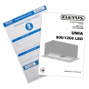Кухонна витяжка Eleyus Unia 1200 LED 52 BL